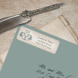 Etiqueta Dirección de dragón medieval