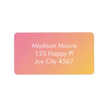 Dirección de embrión de gradiente amarillo rosado