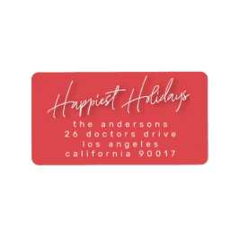 Etiqueta Dirección de feriado de Navidades más felices de l