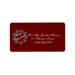 Etiqueta Dirección de festividad de la escritura navideña M