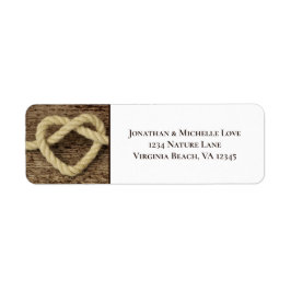 Etiqueta Dirección de fondo de la madera del nudo del coraz