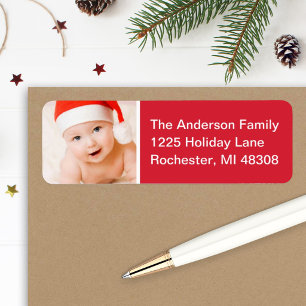 Etiqueta Dirección de foto de Navidad de familia moderna ro