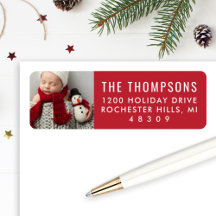 Dirección de foto de Navidad moderna personalizada