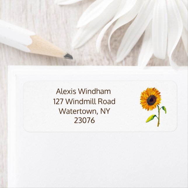 Etiqueta Dirección de girasol (In situ)