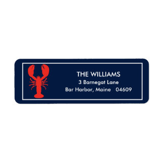 Etiqueta Dirección de Lobster Principal Personalizada
