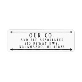 ETIQUETA DIRECCIÓN DE LOS BARES DE HIERRO FORJADOS