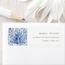 Etiqueta Dirección de paquetería con color de agua naranja 