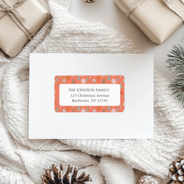 Etiqueta Dirección de patrón de árbol de Navidad (Subido por el creador)