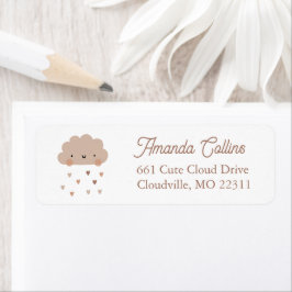 Etiqueta Dirección de retorno a la nube de lluvia de boho