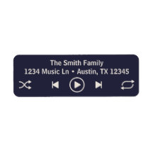 Dirección de retorno azul del reproductor de músic