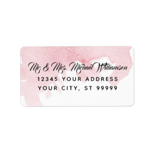 Etiqueta Dirección de retorno de agua moderna Pincel de lav