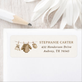 Etiqueta Dirección de retorno de Boho Baby Clothes Boy Baby