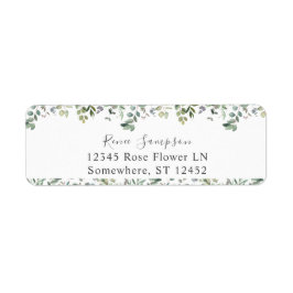 Etiqueta Dirección de retorno de Eucalyptus Greenery Duo 3
