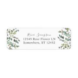 Etiqueta Dirección de retorno de Eucalyptus Greenery Duo 5