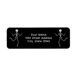 Etiqueta Dirección de retorno de Halloween