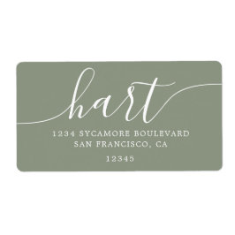 Etiqueta Dirección de retorno de la familia de guiones verd