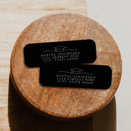 Etiqueta Dirección de retorno de la línea de arte de la gra