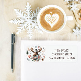 Etiqueta Dirección de retorno de la masa de color de agua d