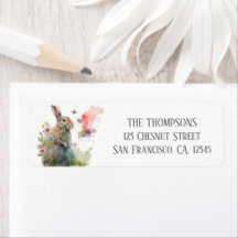 Dirección de retorno de las flores de conejo acuát