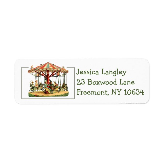 Etiqueta Dirección de retorno de los niños ventilado (Frente)