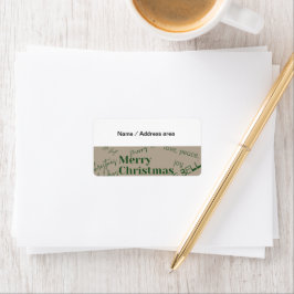 Etiqueta dirección de retorno de navidades