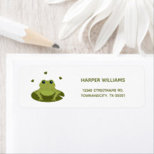 Dirección de retorno de niños de animales de rana 