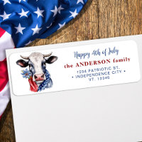 Dirección De Retorno De Patriotic Cow American 4 D