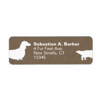 Dirección de retorno de perro de Dachshund Wiener,