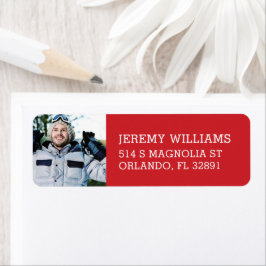 Etiqueta Dirección de retorno de personalizado de foto grad