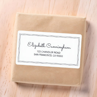 Etiqueta Dirección de retorno de script curvo simple minima