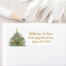 dirección de retorno del árbol de navidad de media