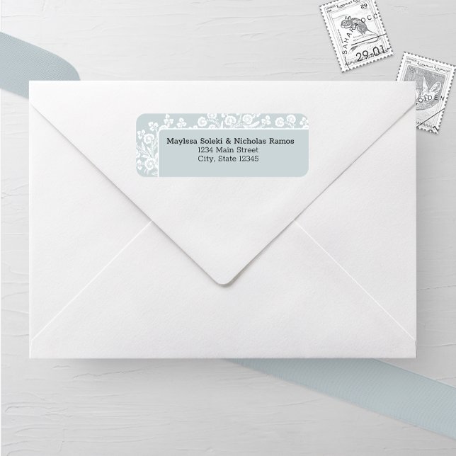 Etiqueta Dirección de retorno del Boda de encaje ruso (Subido por el creador)