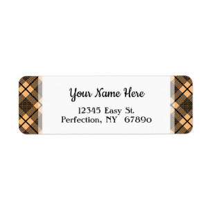 Etiqueta Dirección de retorno editable del patrón de impres