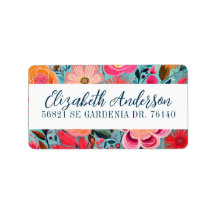 Dirección de retorno floral de bonito