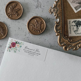 Etiqueta Dirección de retorno floral de Eucalyptus contempo