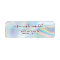 Dirección de retorno personal de escritura holográ