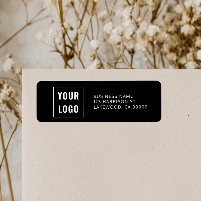 Etiqueta Dirección de retorno simple profesional del logoti (Subido por el creador)