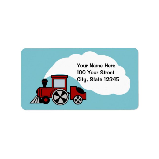 Etiqueta Dirección de seguimiento feliz (Frente)