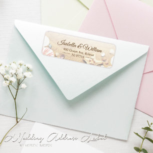 Etiqueta Dirección de Starfish Tropical Beach Wedding