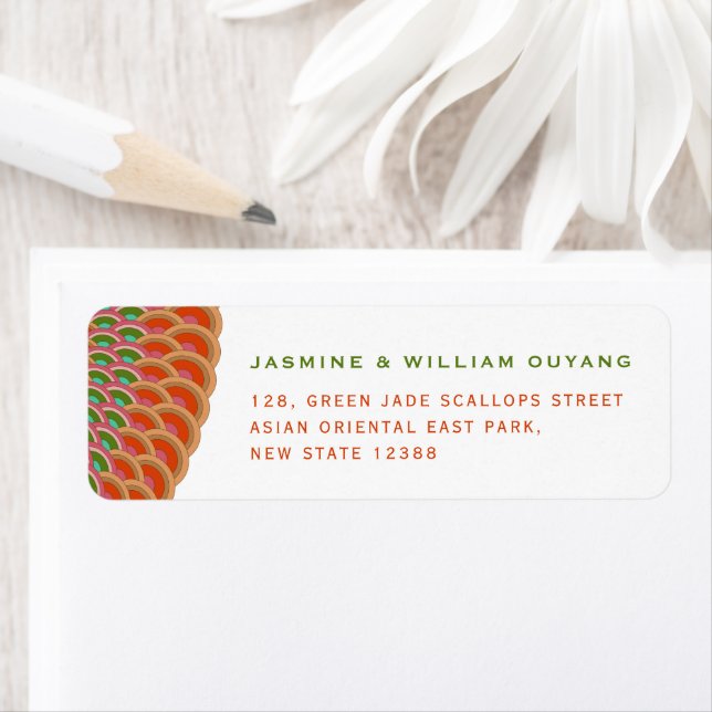 Etiqueta Dirección del Boda asiático del fanático de la vie (In situ)