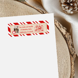 Etiqueta Dirección del Boleto de Navidad del Polar Express