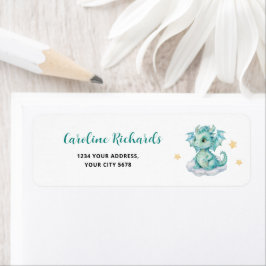 Etiqueta Dirección del Dragón del Bebé