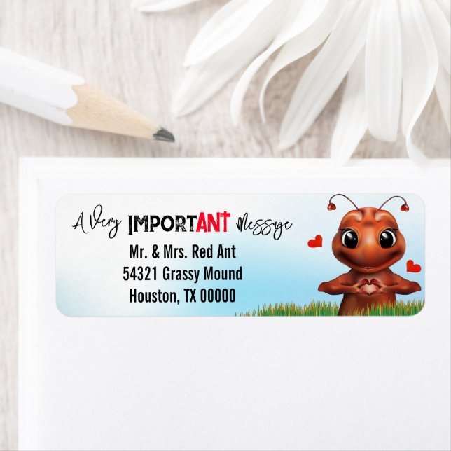 Etiqueta Dirección del lenguaje de Rótulo de hormigas (In situ)