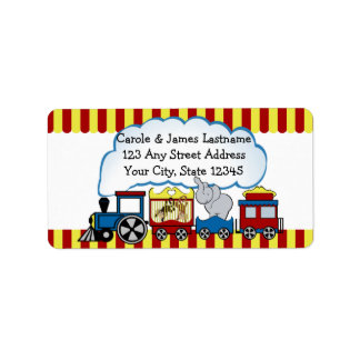 Etiqueta Dirección del tren Circus