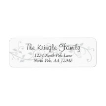 Dirección floreciente de plata