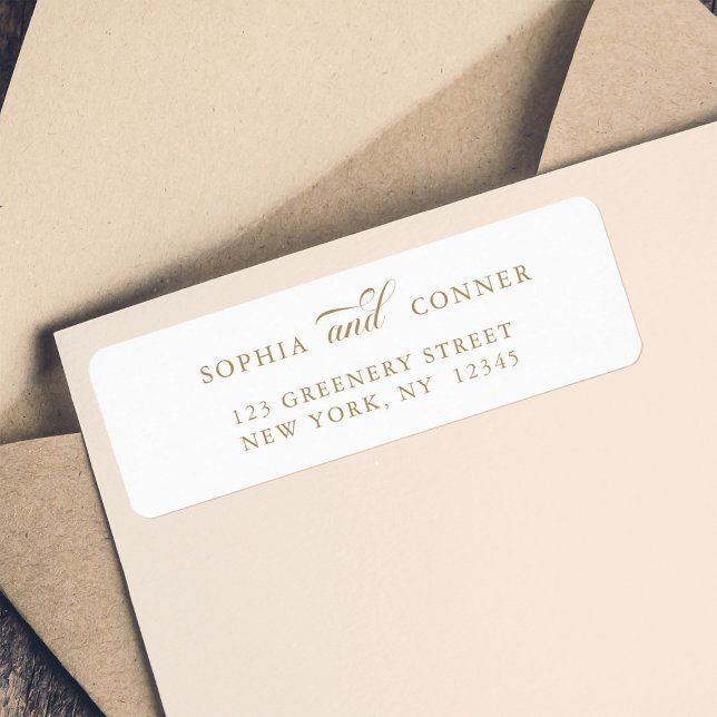 Etiqueta Dirección Gold Elegent (Subido por el creador)