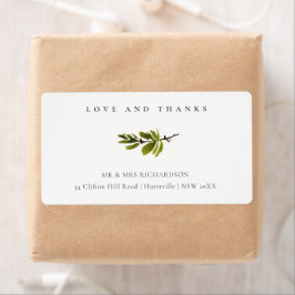 Etiqueta Dirección mínima de follaje de bifurcación de pino