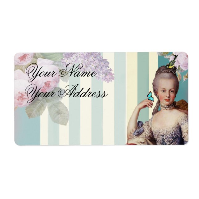 Etiqueta Dirección personal de Thé au Petit Trianon (Frente)