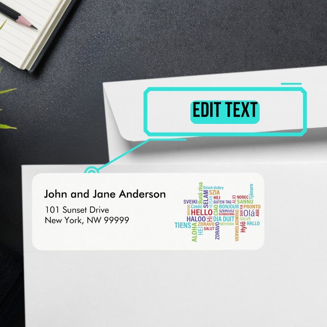 Etiqueta Dirección personalizada temática de agosto (Please enjoy our mailing labels. There is one for every month.)