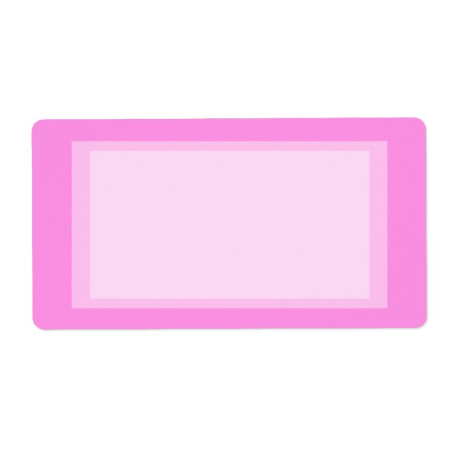 Etiqueta dirección rosa (Frente)